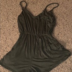 American Threads olive green romper